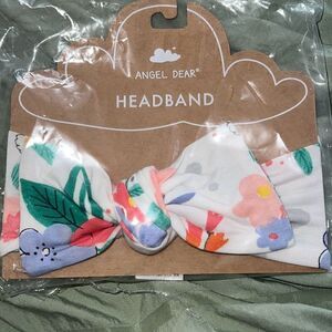 Angel Dear Girls Posy Floral Print Headband NWT SIZE 0-12M